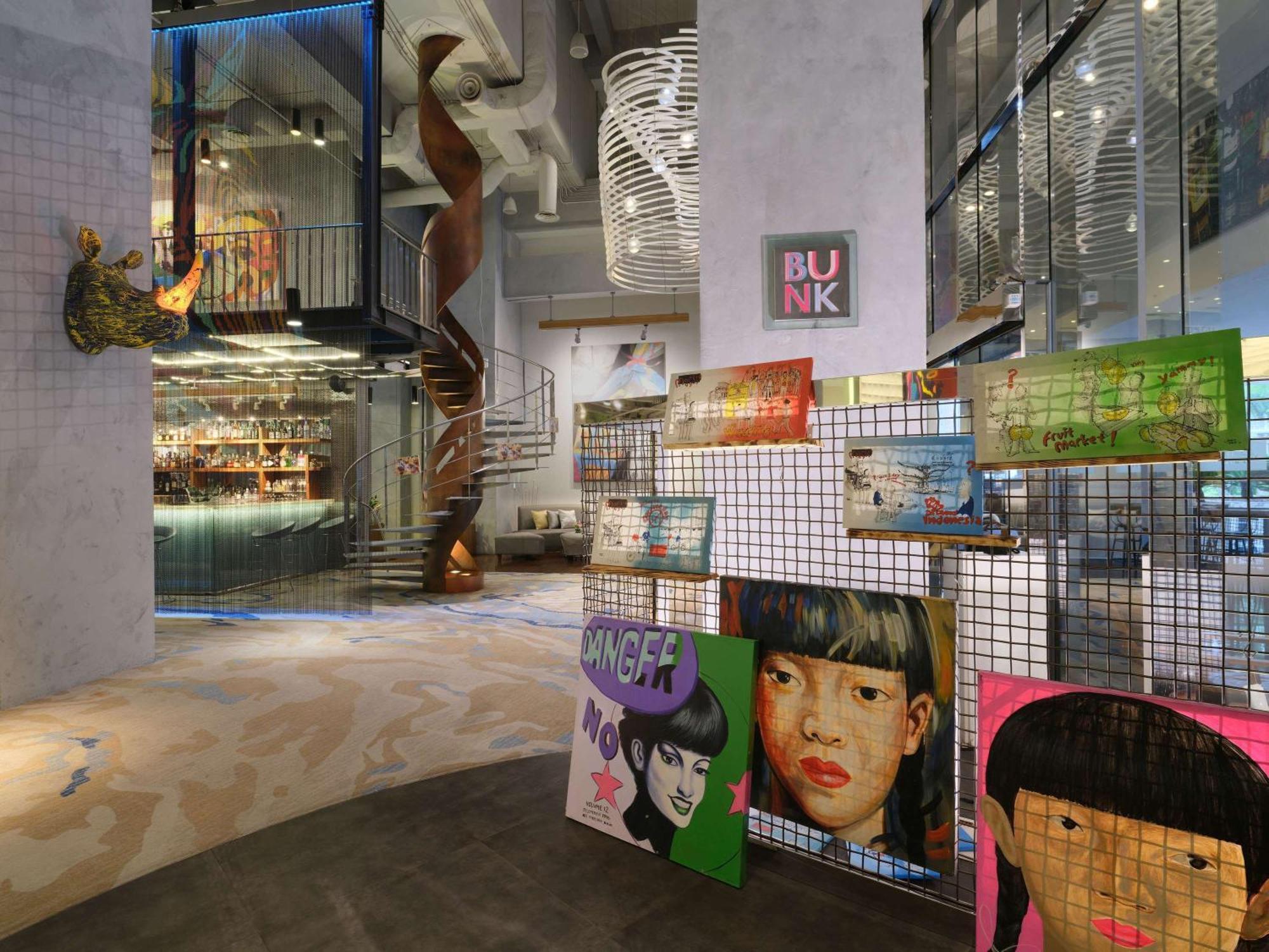 Pullman Jakarta Central Park Esterno foto The interior of the hotel